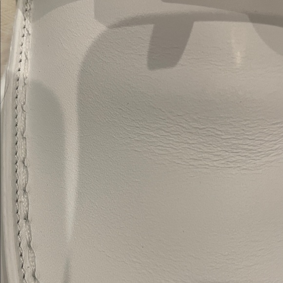 Hermes White Leather Women's Sneakers with Gold Accent - Picture 7 of 11